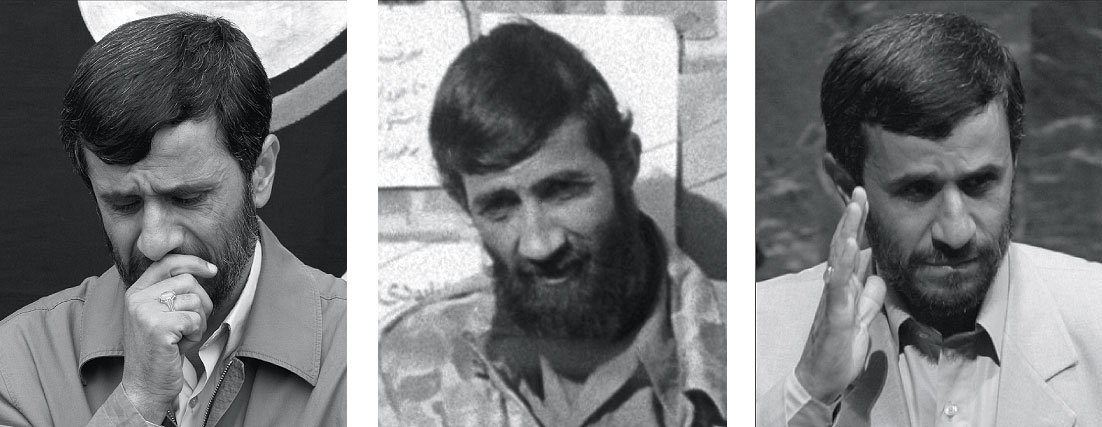 От студента 1979 года иранского президента 2006 года отличают левая бровь, форма пальцев и нос. А вот правая бровь, форма ногтей и рост у них очень похожи 