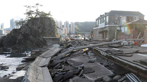 Хайшен перекинулся с Японии на обе Кореи // Мощный тайфун принес наводнения, оползни и отключения света