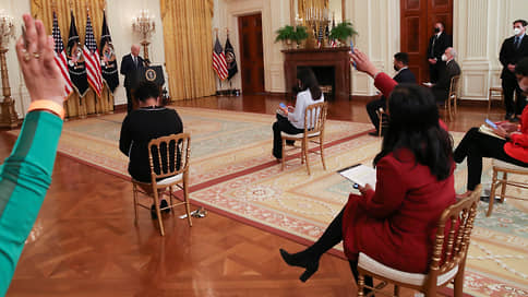 Джо Байден вышел к прессе // Президент США провел первую официальную пресс-конференцию