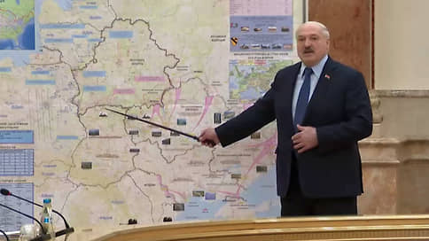 Лукашенко рассказал о конфликте на Украине и показал на карте перемещение войск // Видеофакт
