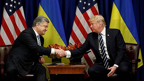Порошенко: Трамп пообещал Украине нелетальное вооружение