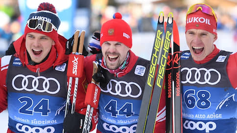 Российские лыжники заняли весь пьедестал в гонке на этапе «Тур де Ски»