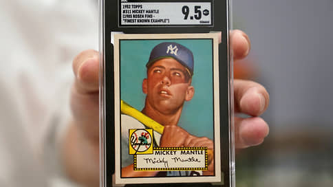 Коллекционная карточка бейсболиста Микки Мэнтла продана за рекордные $12,6 млн