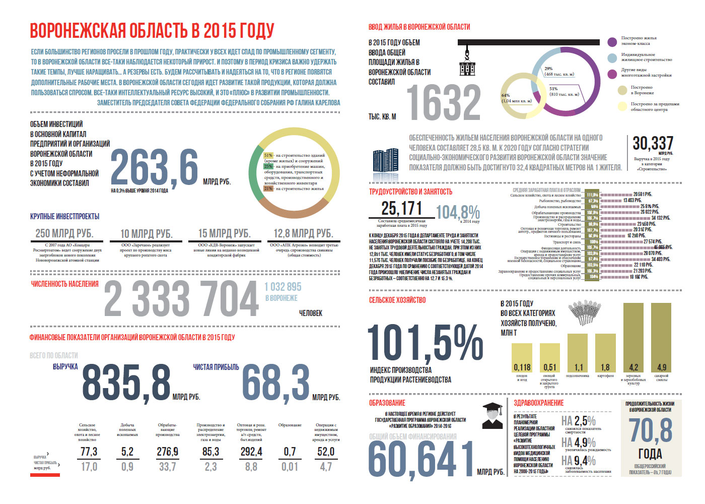 Воронежская область в 2015 году 